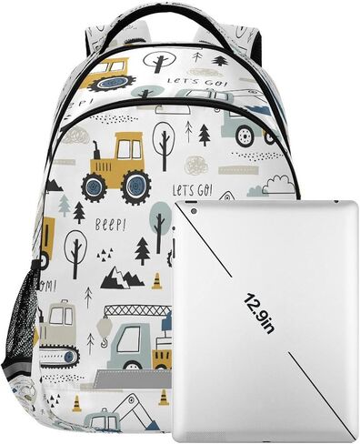 Backpack Bookbag Childish Truck Excavator School Bag Travel Bag for Girls Boys Teen in Saudi Arabia
