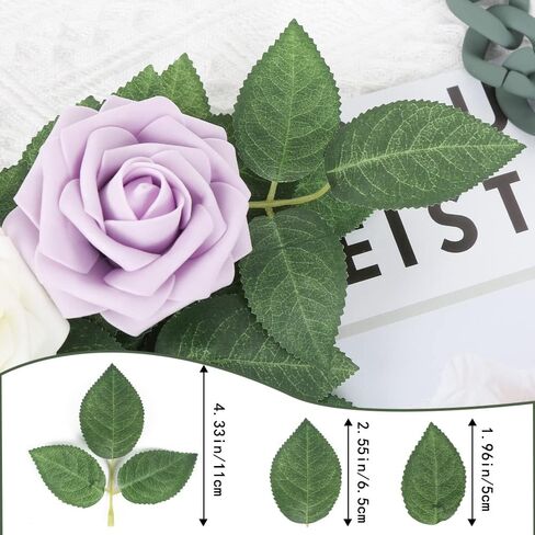 100pcs Bulk Fake Leaves Greenery Leaves Artificial Fake Rose Flower Leaves for DIY Wedding Bouquets Centerpieces Party Decorations in Saudi Arabia