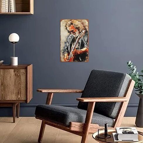 Jerry Garcia Plaque Poster Metal Retro Vintage Tin Sign Home Bar Pub Wall Decor 8x12 inch Gift in Kuwait