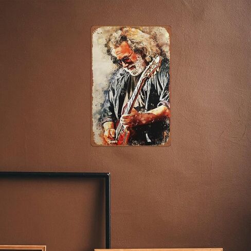 Jerry Garcia Plaque Poster Metal Retro Vintage Tin Sign Home Bar Pub Wall Decor 8x12 inch Gift in Kuwait