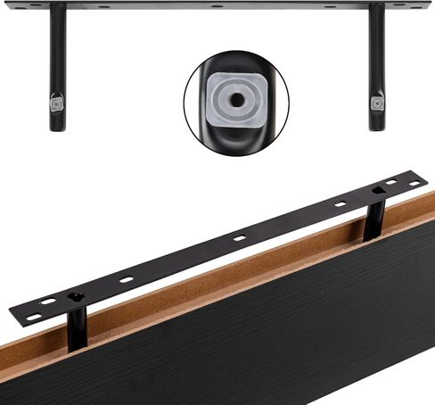 أرفف عائمة من Fixwal مقاس 23.6 بوصة للجدار، مجموعة من 3 أرفف خشبية، رف جداري لمنزل المزرعة للحمام وغرفة النوم وغرفة المعيشة والمطبخ (أبيض) in Kuwait