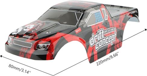 GDOOL 9300 RC غطاء جسم السيارة PX9300-23 قطع غيار إكسسوارات لسيارات RC 1:18 9300 9304 (أحمر) in Kuwait