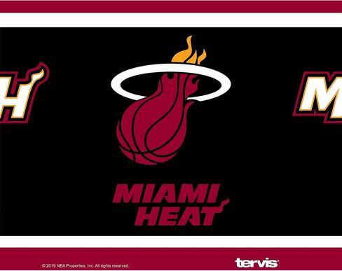 Tervis NBA Miami Heat Triple Walled Insulated Tumbler, 30oz - Stainless Steel, Swish in Saudi Arabia