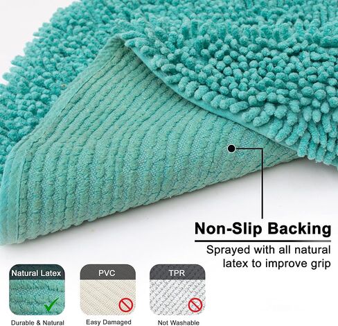 Chardin home Navy Blue Round Bath Mat | 2 feet Boho Bathroom Rug | Also Perfect for Kids Rooms, Nurseries, Bedside, dorms, Half Baths and Powder Rooms | Machine Washable, Soft & Plush in Saudi Arabia