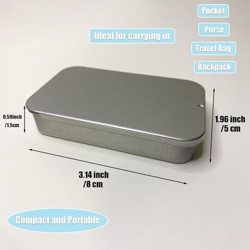 حقيبة مسواك، حقيبة خيط تنظيف الأسنان للسفر، صندوق خيط تنظيف الأسنان للبالغين، حقيبة خيط تنظيف الأسنان قابلة لإعادة الملء، حاوية حامل خيط تنظيف الأسنان، مريحة للسفر المحمولة (3 قطع فضية 3.14 بوصة × 1.96 بوصة × 0.59 بوصة) in Kuwait