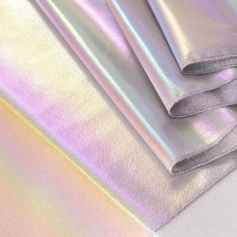 MLMC Lustrous Kids' Party Table Runner 13x90 Inches Iridescent Rainbow Laser Glitter Table Runner for Birthday Wedding Bar Decor Silver in Saudi Arabia