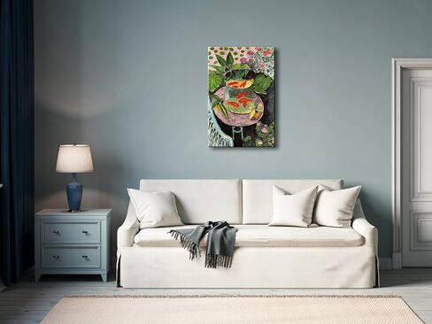 Wieco Art Canvas Wall Art Goldfish بواسطة Henri Matisse Colorism جمالية مجردة قماش يطبع لديكور الحائط وديكورات المكاتب المنزلية in Saudi Arabia