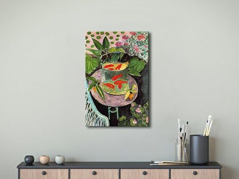 Wieco Art Canvas Wall Art Goldfish بواسطة Henri Matisse Colorism جمالية مجردة قماش يطبع لديكور الحائط وديكورات المكاتب المنزلية in Saudi Arabia