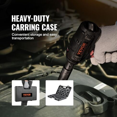 VEVOR 3/8" Drive Impact Socket Set, 48 Piece Socket Set SAE 5/16" -3/4" and Metric 8-22mm, 6 Point Cr-V Alloy Steel for Auto Repair, Easy-to-Read Markings, Rugged Construction, Includes Storage Case in Saudi Arabia