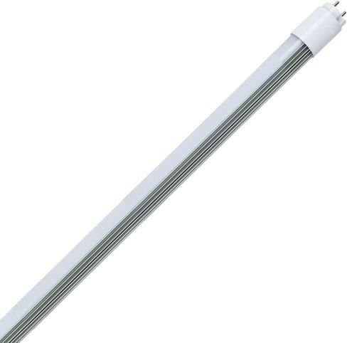 2FT T8 LED Type A+B Tube Lights 15W 2100lm, 24inch 5000K Daylight Light Bulbs, F20T12/F17T8 Fluorescent Replacement, Ballast Compatible or Bypass, Dual-Ended, Frosted Lens, DLC&UL Listed in Saudi Arabia