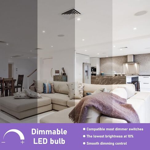 PAR16 LED لمبة كشاف طويلة الرقبة، 6 وات (ما يعادل 60 وات - 75 وات) قابلة للتعتيم، 600 لومن، زاوية شعاع 40 درجة، مصابيح إضاءة المسار ضوء النهار 5000 ك، قاعدة متوسطة E26، حزمة من 4 in Kuwait
