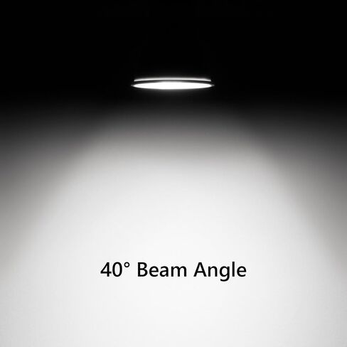PAR16 LED لمبة كشاف طويلة الرقبة، 6 وات (ما يعادل 60 وات - 75 وات) قابلة للتعتيم، 600 لومن، زاوية شعاع 40 درجة، مصابيح إضاءة المسار ضوء النهار 5000 ك، قاعدة متوسطة E26، حزمة من 4 in Kuwait