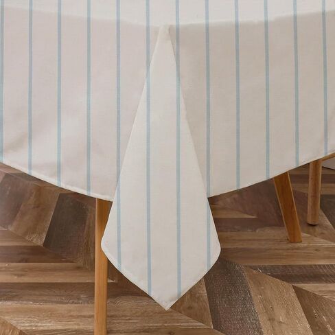 Majestic Giftware Tablecloth for Rectangle Table (TCH29-65144) | Stone Color 100% Cotton Twill Dining Table Cover | Decorative Washable Tablecloth for Birthday, Home, Kitchen, Dining (65X144) in Saudi Arabia