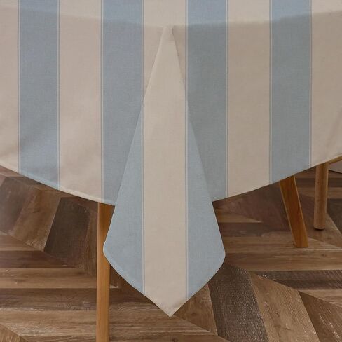 Majestic Giftware Tablecloth for Rectangle Table (TCH29-65144) | Stone Color 100% Cotton Twill Dining Table Cover | Decorative Washable Tablecloth for Birthday, Home, Kitchen, Dining (65X144) in Saudi Arabia