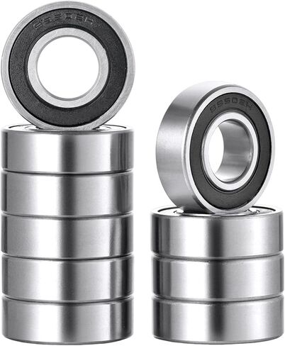 99502H-2RS محامل 5/8" x1-3/8" x0.433" محامل مطاطية مزدوجة مختومة من الكروم الصلب Z2 لجزازة العشب Go Kart وما إلى ذلك (10 عبوات) in Kuwait