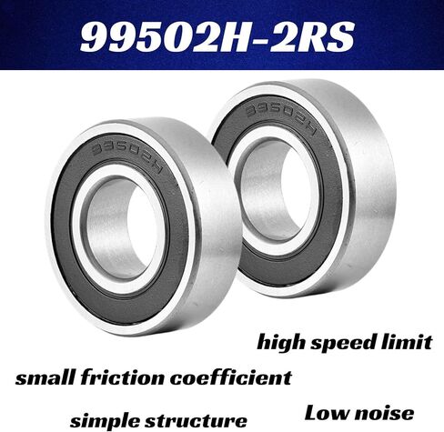 99502H-2RS محامل 5/8" x1-3/8" x0.433" محامل مطاطية مزدوجة مختومة من الكروم الصلب Z2 لجزازة العشب Go Kart وما إلى ذلك (10 عبوات) in Kuwait