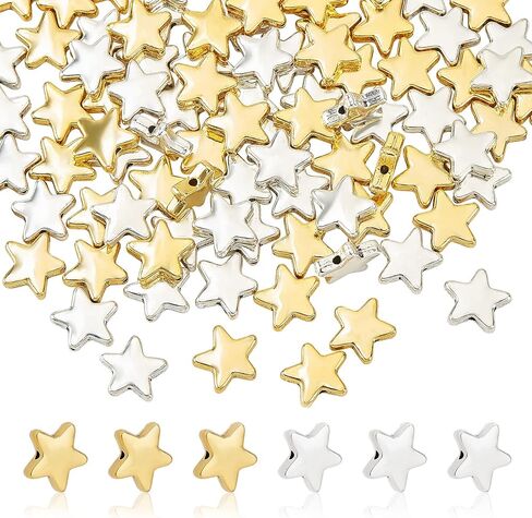 PH PandaHall 40pcs Heart Beads Spacer, Love Heart Spacers Gold Platinum Brass Metal Loose Beads for Valentine's Day Wedding Mothers’ Day Jewelry Bracelet Necklace Making in Kuwait