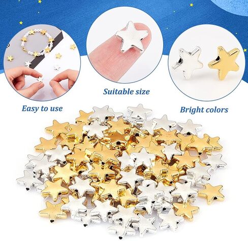 PH PandaHall 40pcs Heart Beads Spacer, Love Heart Spacers Gold Platinum Brass Metal Loose Beads for Valentine's Day Wedding Mothers’ Day Jewelry Bracelet Necklace Making in Kuwait