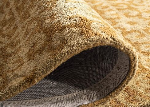 SAFAVIEH Antiquity Collection 2'3" x 8' Gold / Beige AT411A Handmade Traditional Oriental Premium Wool Runner Rug in Saudi Arabia