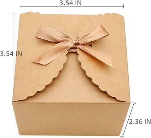 KUPOO Brown Gift Boxes 20PCS Small Premium Kraft Gift Box with Lid for Present,Cupcake Box, Bridesmaid Proposal Box, Gift Box for Birthday,Wedding, Groomsmen Proposal (4.72"X4.72"X3.54", Blue) in Kuwait