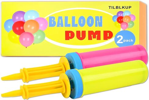 2 Pack Balloon Pump Handheld,2 Way Dual Action, Easy to Use Sturdy Balloon Pumps Handheld Inflator Pump for Birthday Balloon,Party Decoration in Saudi Arabia