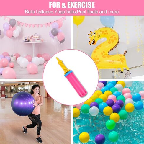 2 Pack Balloon Pump Handheld,2 Way Dual Action, Easy to Use Sturdy Balloon Pumps Handheld Inflator Pump for Birthday Balloon,Party Decoration in Saudi Arabia