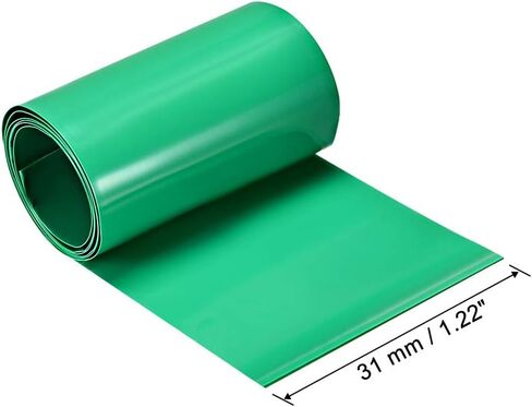 uxcell PVC Heat Shrink Tube 31mm Flat Width Wrap for Single 1 Meter Clear in Saudi Arabia