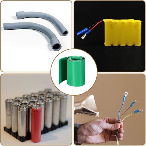 uxcell PVC Heat Shrink Tube 31mm Flat Width Wrap for Single 1 Meter Clear in Saudi Arabia