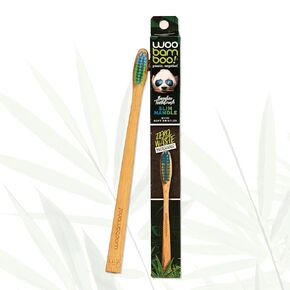 Woobamboo! Bamboo Toothbrush - Slim Handle - Soft Bristle - BPA Free Nylon Bristles - Eco-Friendly, Biodegradable, Compostable, Vegan (Pack of 1)