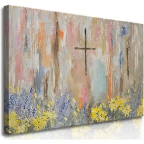 Framed Colorful Floral Canvas Wall Art Flowers Rose Wildflowers painting Wall Decor Artwork Modern Botanical Picture paint Poster Prints Ready to Hang (Floral, 12x16 Inch Framed)