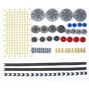 Technical Panel 19x11 Classic Building Base Plates for Building Bricks Compatible with Major Brands Technical Parts Black （4pcs）