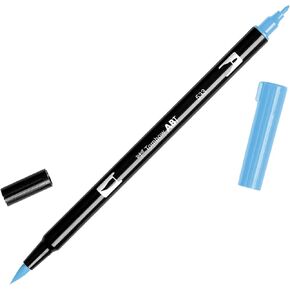 Tombow 56622 Dual Brush Pen Art Marker, N25 - Lamp Black, 1-Pack. Blendable, Brush and Fine Tip Marker