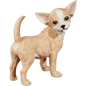 Touch of Class Delighted Chihuahua Dog Adorable Table Sculpture Tawny