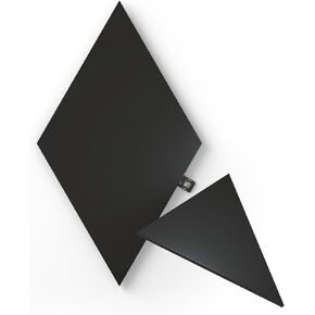 Nanoleaf Shapes WiFi and Thread Smart RGBW 16M+ Color LED Dimmable Gaming and Home Decor Wall Lights Expansion Pack (Triangles (3 Pack)