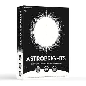 Astrobrights® Card Stock, Stardust White, Letter (8.5" x 11"), 65 Lb, Pack Of 250