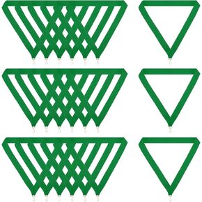 PATIKIL Award Neck Ribbons with Snap Clips, 30 Pcs Polyester Striped Medal Lanyards Ribbon for Competitions Sports Meetings Sports Party, Red Yellow Green