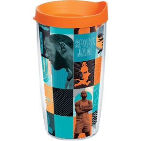 Tervis Warner Brothers Space Jam 2 Athletix Squad Made in USA Double Walled Insulated Tumbler Travel Cup Keeps Drinks Cold & Hot, 16oz, Classic