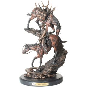 DEMDACO Last Creek Crossing Bronze Color 16 x 10 Hand-cast Resin Decorative Sculpture