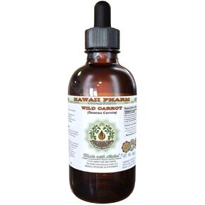 Wild Carrot Alcohol-Free Liquid Extract, Wild Carrot (Daucus Carota) Dried Seed Glycerite Herbal Supplement 2oz