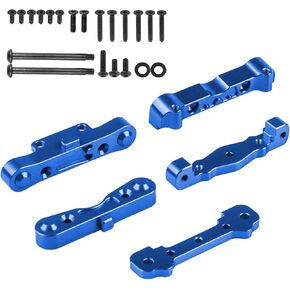 Pack-5 Aluminum Rear/Front Lower Arm Suspension Hanger Mount Upgrades Set for AR330378 AR330379 1/7 Felony Infraction Limitless Mojave, 1/8 Karton Notorious Outcast Typhon Talion (Black)