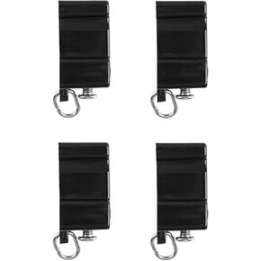 KXLife Black Screw-in End caps for Flexible Curtain Track(4 PCS)