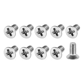 METALLIXITY Flat Head Machine Screws (M4*20) 50Pcs, 304 Stainless Steel Phillips Cross Screw for Machinery Industry, Electronic Products, Household Appliances, Silver