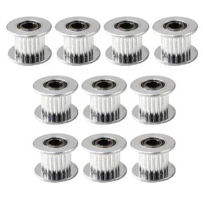 GT2 Idler Pulley Timing Belt Pulley 20 Teeth 5mm Bore for 3D Printer CNC 10mm Width Belt Pack of 10