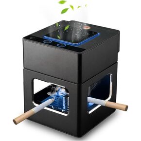 في تي ايه ار منفضة سجائر بدون دخان، منفضة سجائر مع ولاعة، منفضة سجائر USB نوع C قابلة لاعادة الشحن 3 في 1، منقي هواء منزلي متعدد الوظائف، منفضة سجائر منزلية او مكتب لازالة الدخان (اخضر) in Kuwait