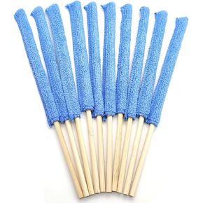 10PCS Mini Detail Dusters for Cleaning, Microfiber Detail Duster Sticks, Crevice Cleaning Tool Brush, Gap Dust Cleaner for Cleaning Home Car Vent Window Fan Blind