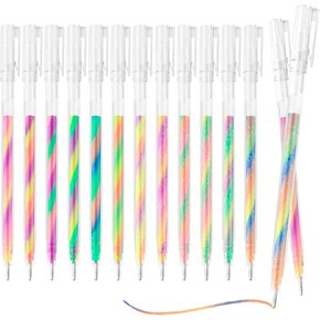 100 Pack Gel Pen Refills Glitter Metallic Pastel Fluorescence Neon Pen Ink Refills for Adult Coloring Books, Scrapbooking, Drawing
