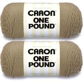 Caron 29401010549 One Pound Solids Yarn, 16oz, Gauge 4 Medium, 100% Acrylic - Sunflower- For Crochet, Knitting & Crafting ( 1 Piece )