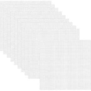 Allazone 57 PCS Mesh Plastic Canvas Sheets Kit Including 24 PCS Plastic Canvas, 12 Color Acrylic Yarn for DIY Crafts Embroidery Cross Stitch, Acrylic Yarn Crafting, Knit and Crochet Projects
