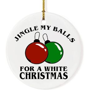 Funny Christmas Ornament Nightmare Before Christmas Moonlight Madness Ceramic Christmas Hanging Ornament Features Jack Skellington & Sally Christmas Ornament for Christmas Tree Decorations Home Decor