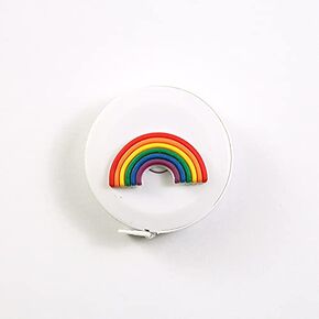 Rainbow Measuring Tape for Body, Tape Measure Retractable Pocket, 60-Inch Soft Body Tailor Sewing Ruler Bulk, Craft Cloth Measure Ruler for Kids Knitting School Kindergarten Teacher Travel (3H014)